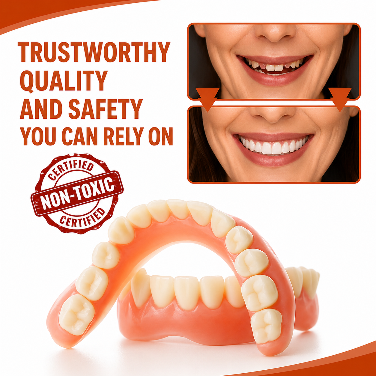 Hammashoito | Hammaskorjaussarja | Räätälöity silikoni | SiliconeAdjust