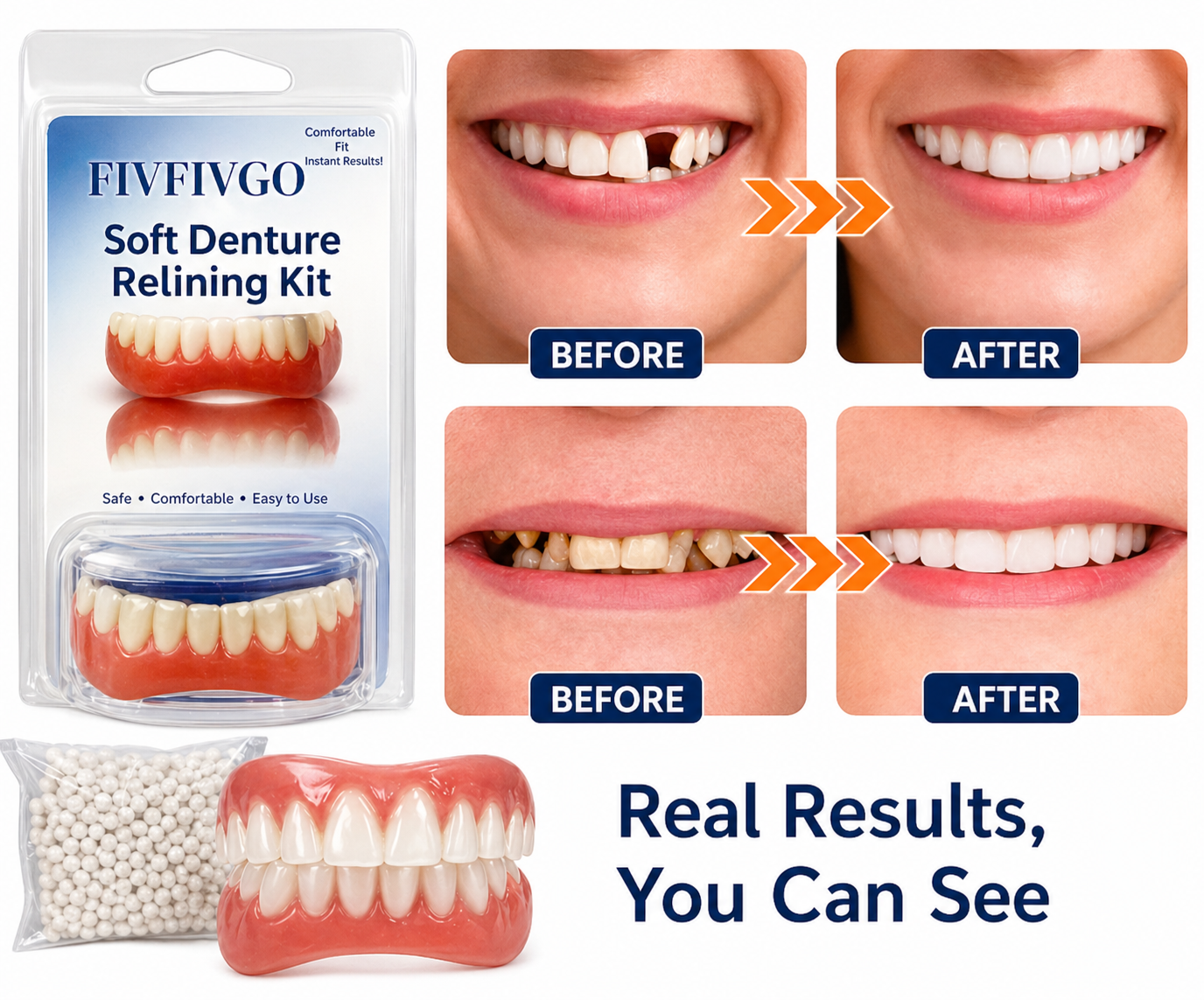 Hammashoito | Hammaskorjaussarja | Räätälöity silikoni | SiliconeAdjust