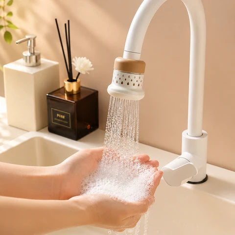 Filtre à eau rotatif | Sans éclaboussures | Mousseur orientable à fixer, économiseur d’eau | AquaTurn