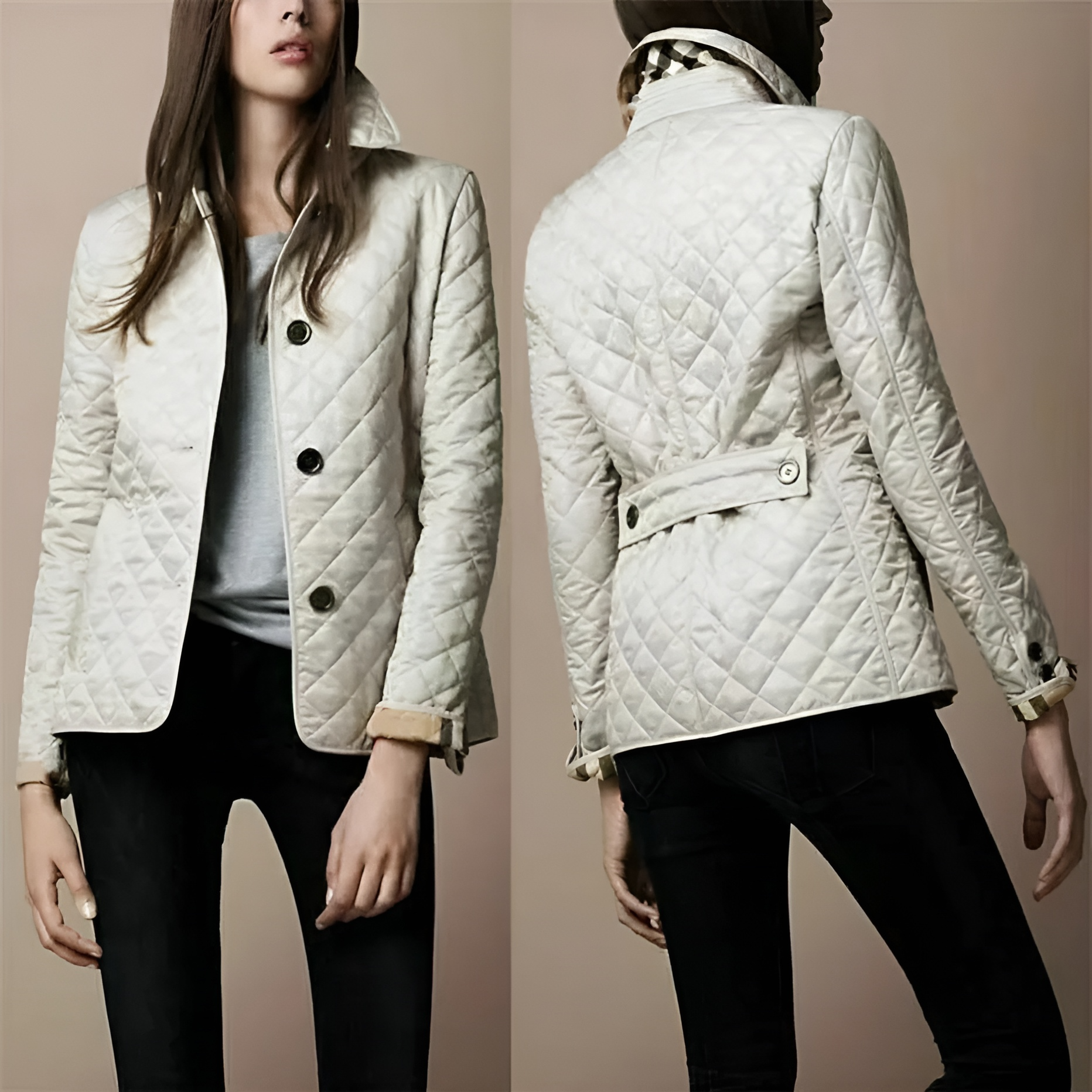 Cheryl™ - Die elegante schlanke Seiden-Baumwoll-Jacke