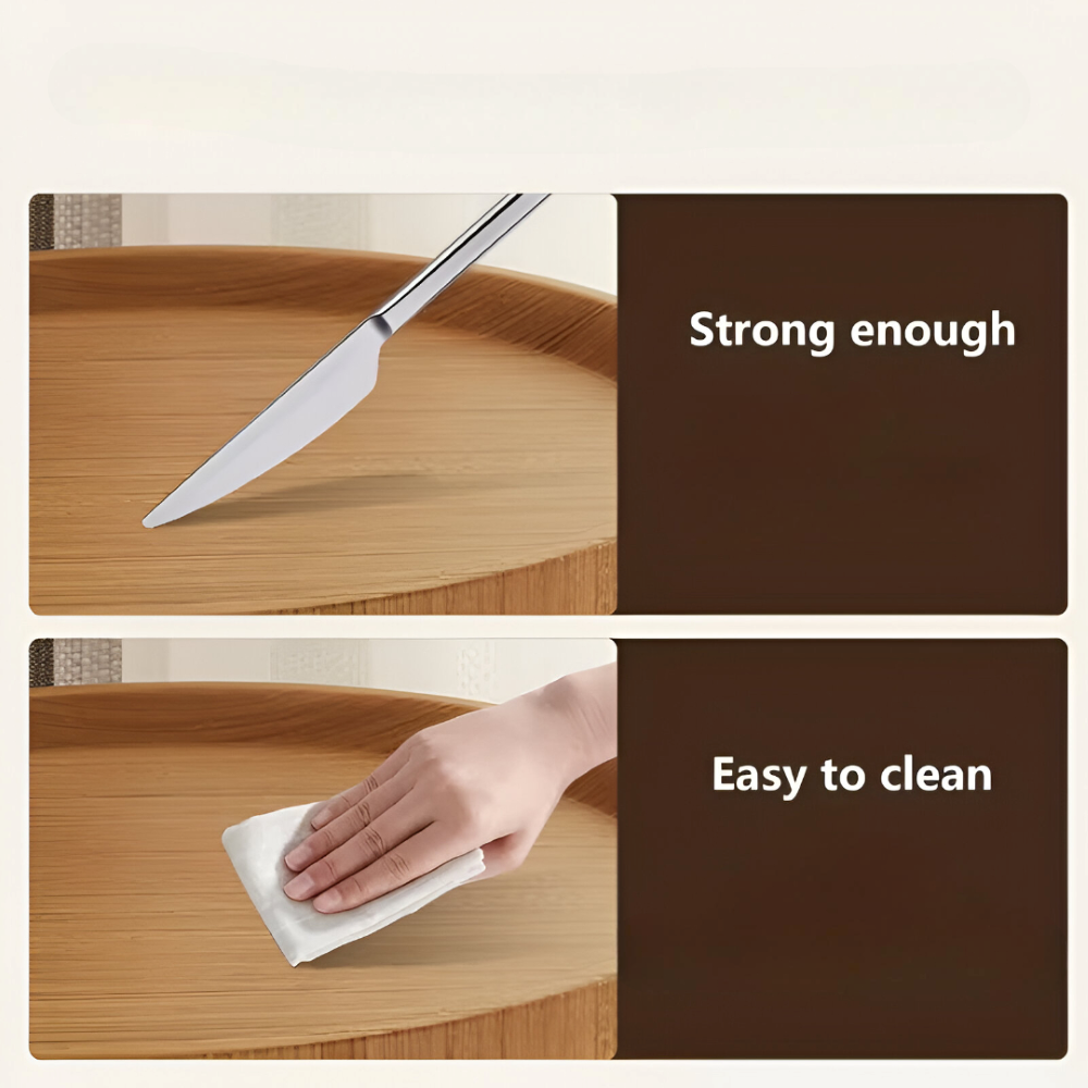 Clip-On Sofatisch Rund | Runde Ablage am Sofa | Werkzeugfrei Klemmen | ArmRestly