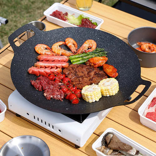 CookEase™ Antihaft-Koreanischer Grillpfanne — Müheloses Kochen, Saftige Mahlzeiten, Kein Durcheinander Bei Jeder Anwendung