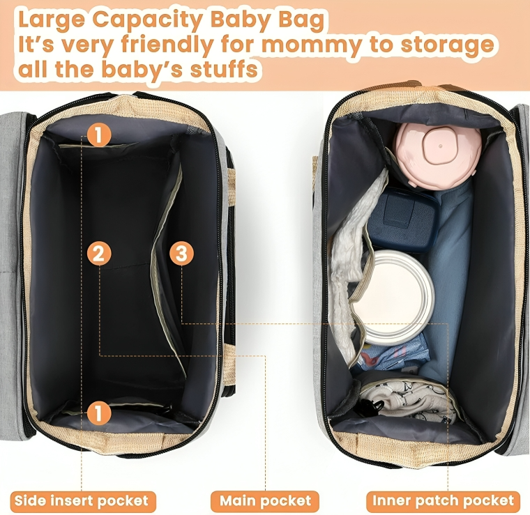 CribPack™ | Tragen Sie alles, was Ihr Baby braucht - und auch ein Bett!