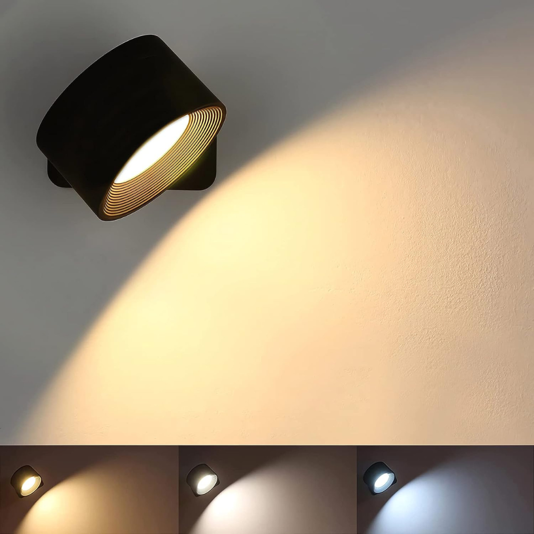 Lampka ścienna 360° | Bezprzewodowa i ładowalna | Wodoodporna | OmniGlow