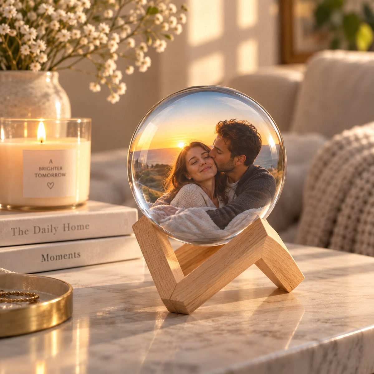 Digitale Erinnerungskugel für Fotos & Videos | 2,75 Zoll HD-Display, 4 GB Speicher | USB-C Übertragung & Wiedergabe 6
