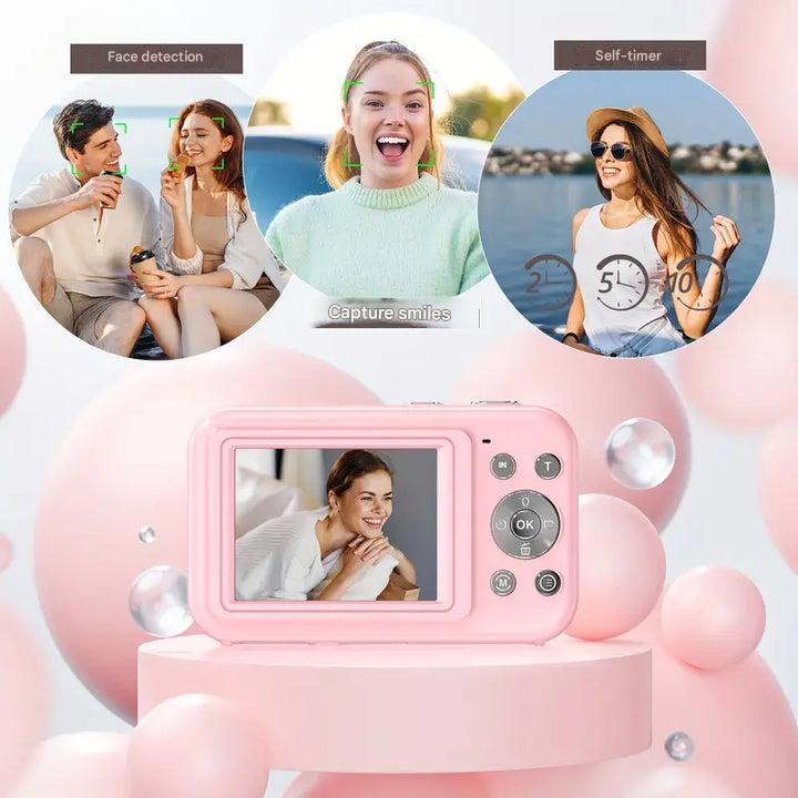Digitalkamera Vintage | Retro Look Momente | Ein Klick Bedienung | RetroClick