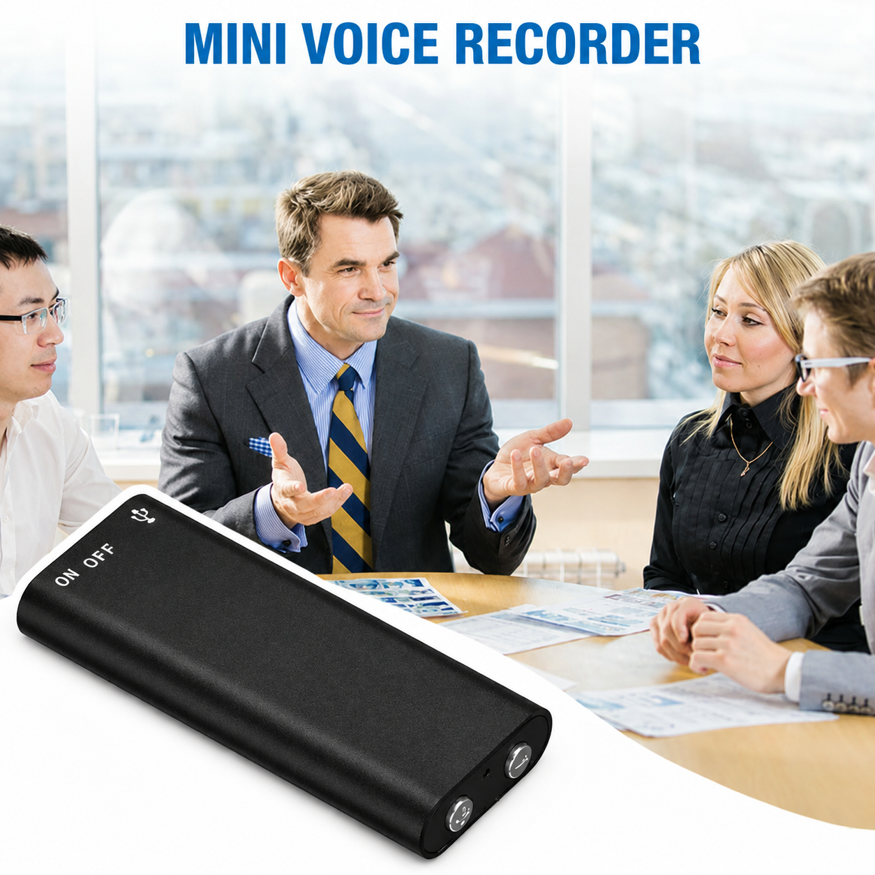 Diktiergerät | Mini Audio Recorder | One Touch Aufnahme | MicroSpy