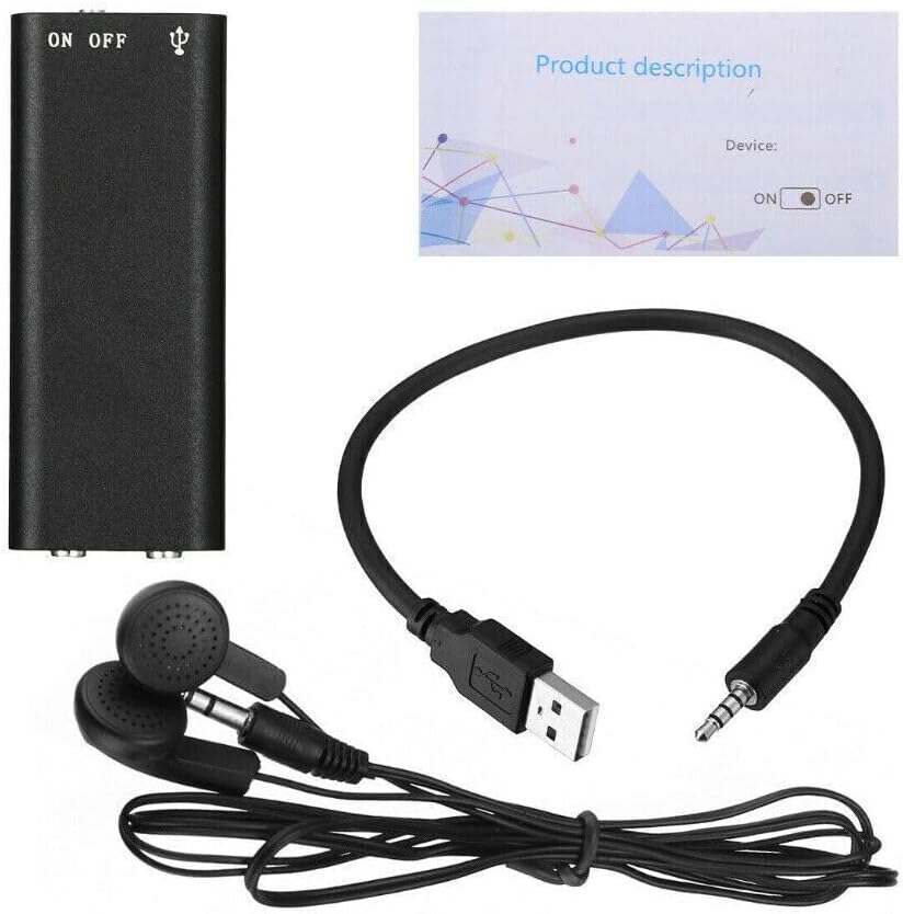 Diktiergerät | Mini Audio Recorder | One Touch Aufnahme | MicroSpy