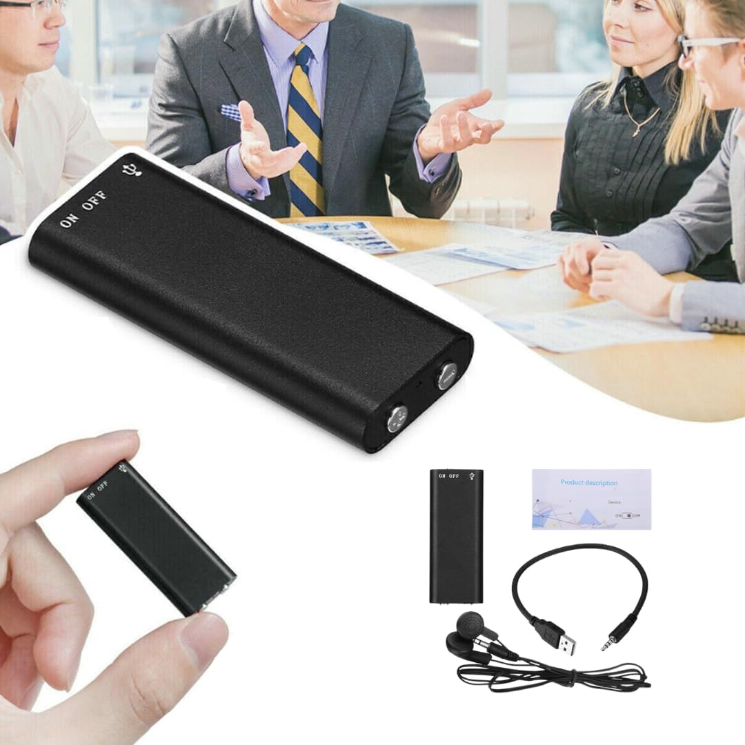 Diktiergerät | Mini Audio Recorder | One Touch Aufnahme | MicroSpy