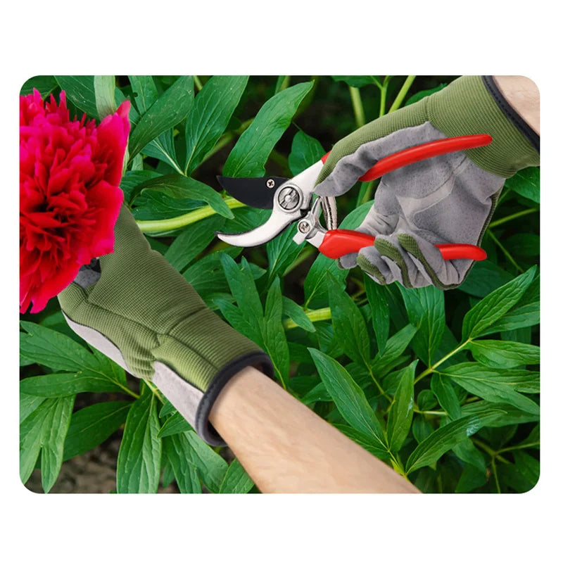 Dornenfeste Gartenhandschuhe | Verstärkte Handfläche und Daumen | Atmungsaktives Material | GardenGrip