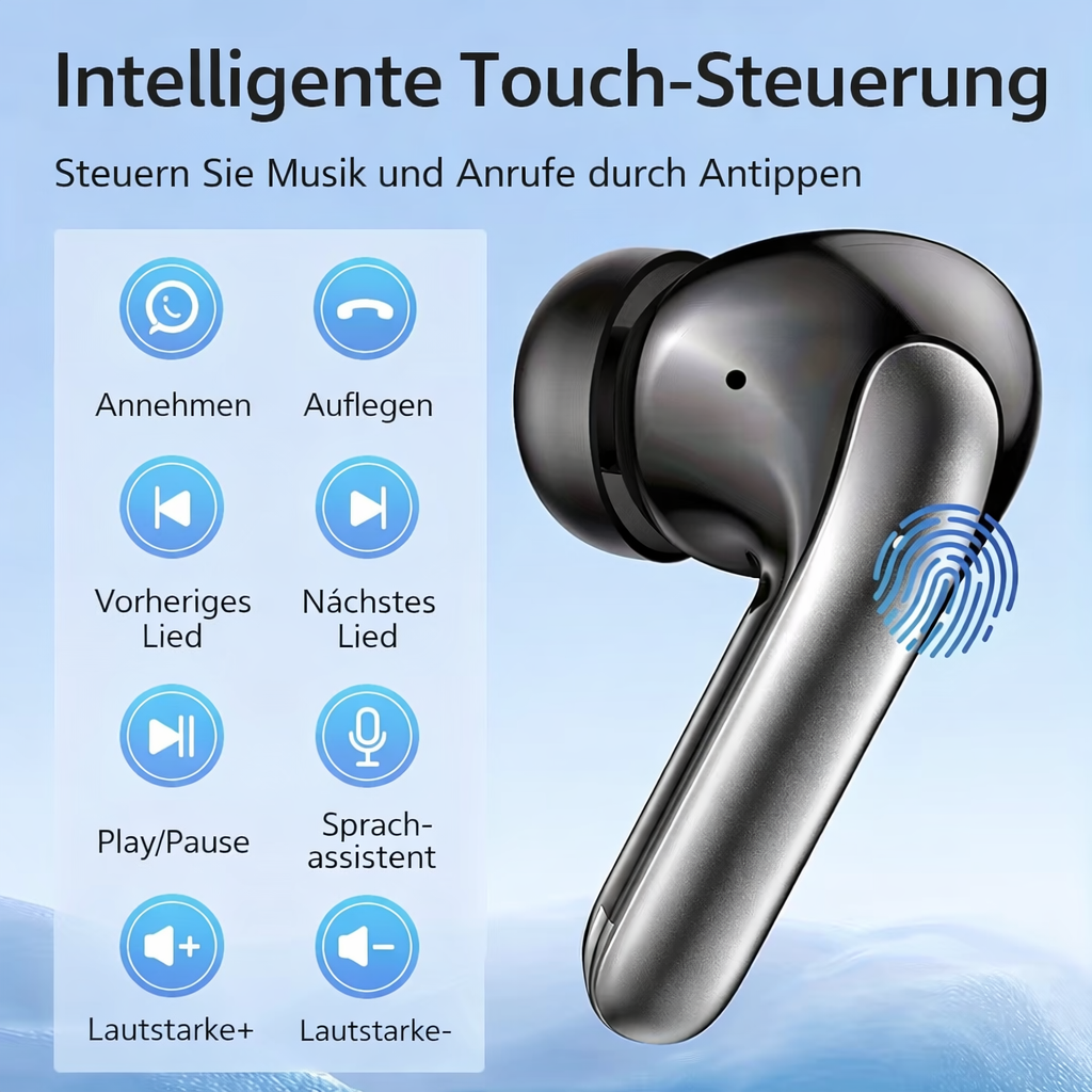 Drahtlose Ohrhörer | In-Ear Kopfhörer | Langer Hörgenuss & Klare Anrufe | Voltiva