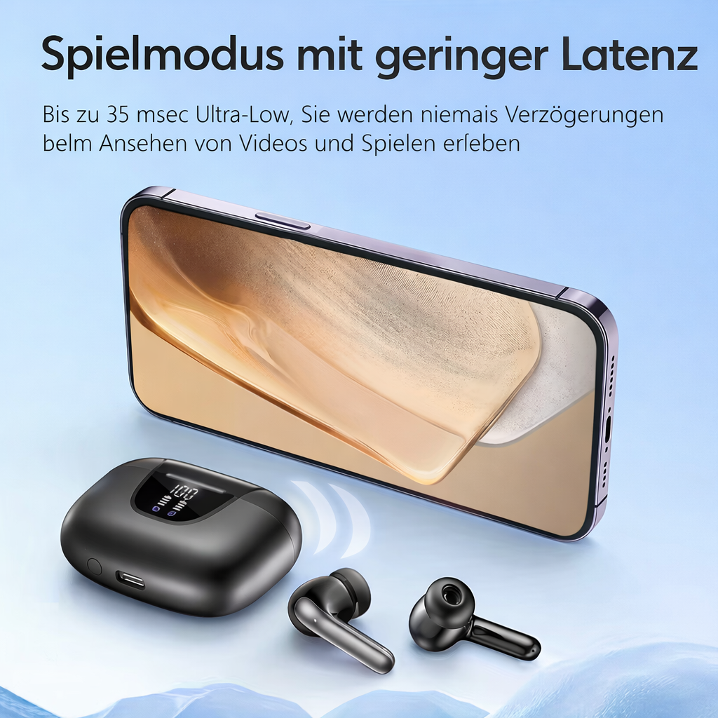 Drahtlose Ohrhörer | In-Ear Kopfhörer | Langer Hörgenuss & Klare Anrufe | Voltiva