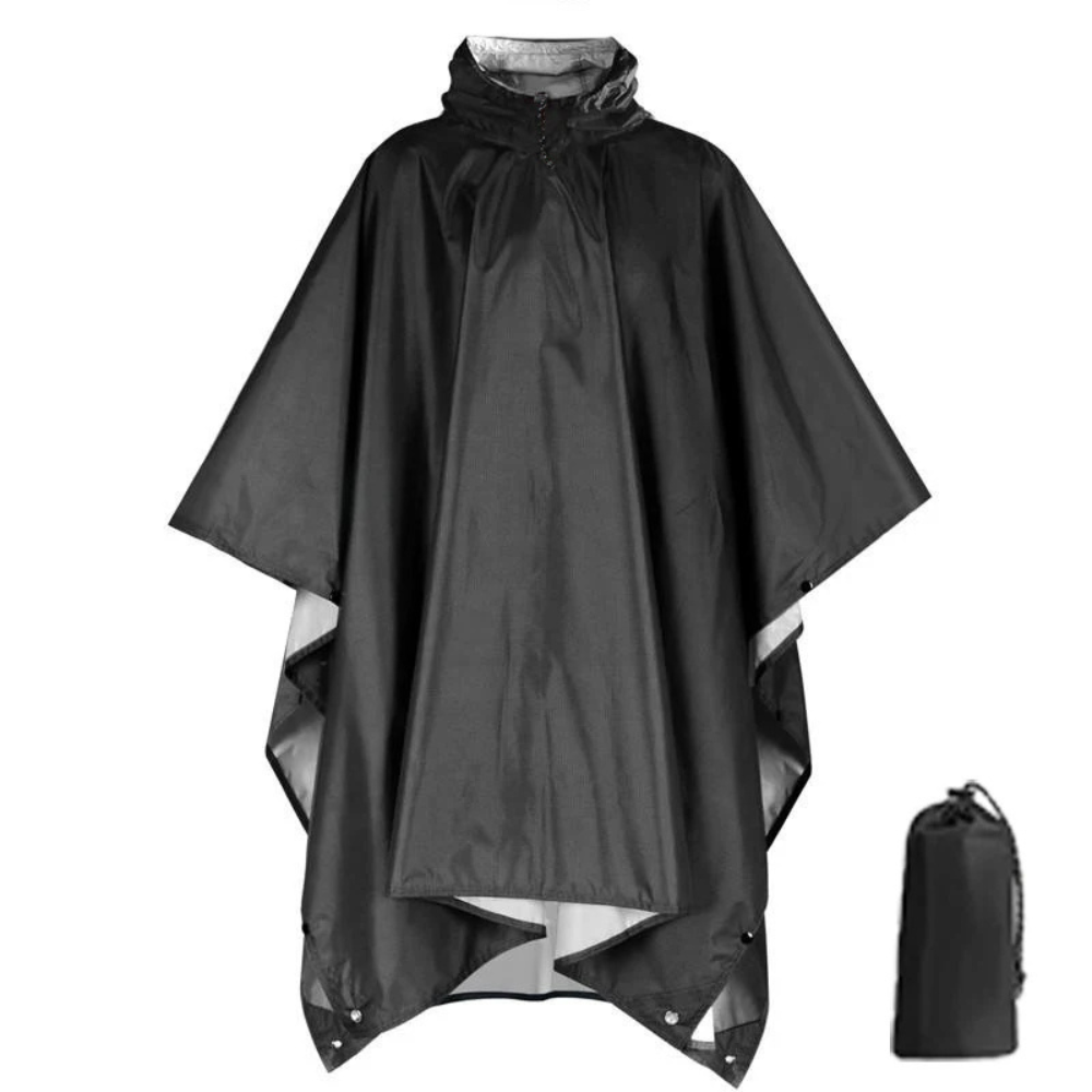 Regenponcho Damen 3 in 1 | Wasserdicht mit Kapuze und Ärmeln | Einheitsgröße in Dunkelblau, Waldgrün oder Schwarz 22