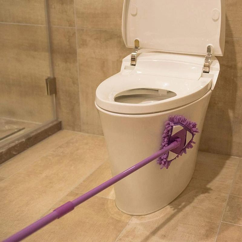 Drehbarer verstellbarer Dreieck-Reinigungsmopp | 180-Grad-Moppkopf | Teleskopstiel | Reinigungsmopp | MoppWinkel