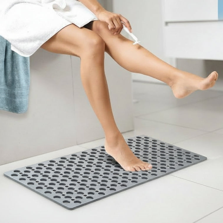 Duschmatte rutschfest PVC mit TPE | Saugnäpfe | Wasserablauf-Löcher | | Gripflow