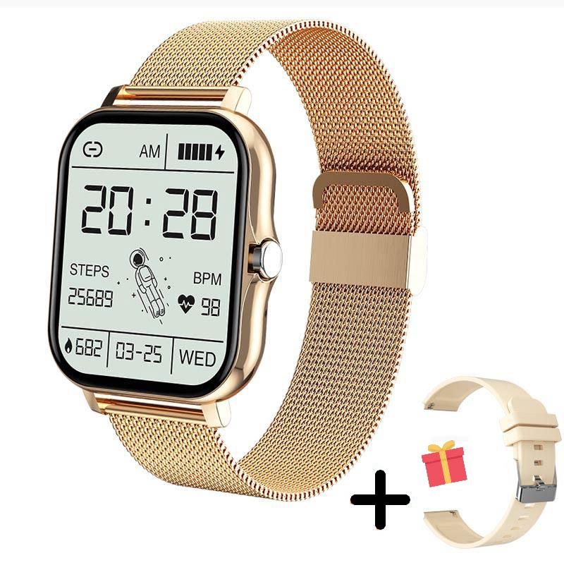 Elegante Smartwatch für Damen & Herren | Gesundheits- & Fitness-Tracking | Stilvolle Multifunktions-Smartwatch | GlamWatch