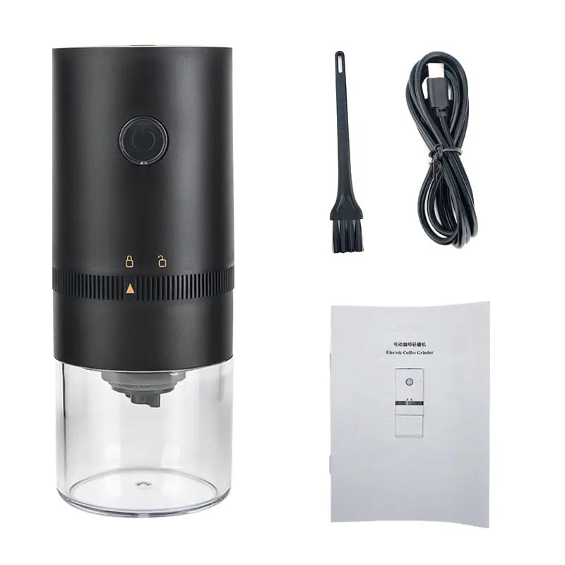 Elektrische Kaffeemühle mit einstellbarem Mahlgrad | USB Aufladbar & Kabellos | Für Kaffee, Gewürze, Pfeffer und Samen 4