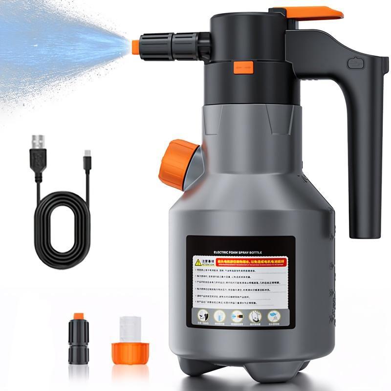 Elektrische Schaumsprühflasche | Dicht haftender Reinigungsschaum | Verstellbare Düse | CleanJet