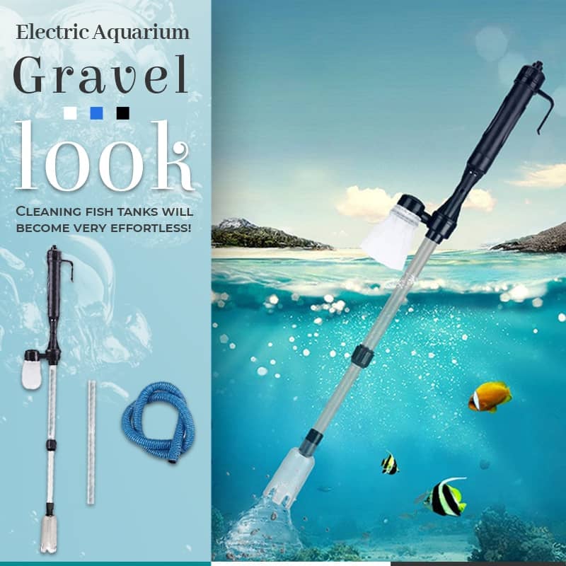 Elektrischer Aquarienkiesreiniger | Batteriebetriebene Saugpumpe | Reinigt Kies & Wechselt Wasser | AquaVac