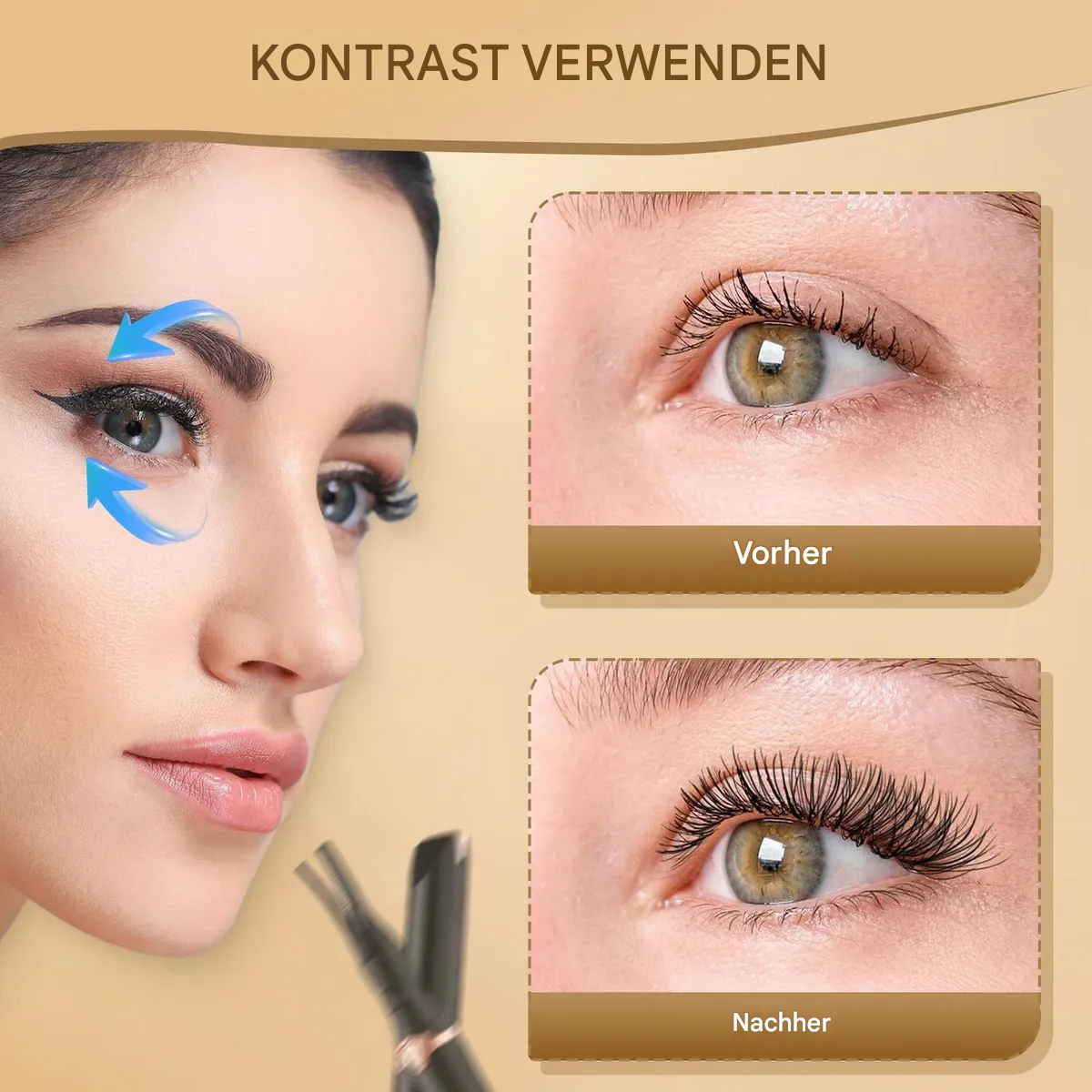 Elektrischer Wimpernformer | 3 Temperaturmodi | Langanhaltender Schwung | Curluxe