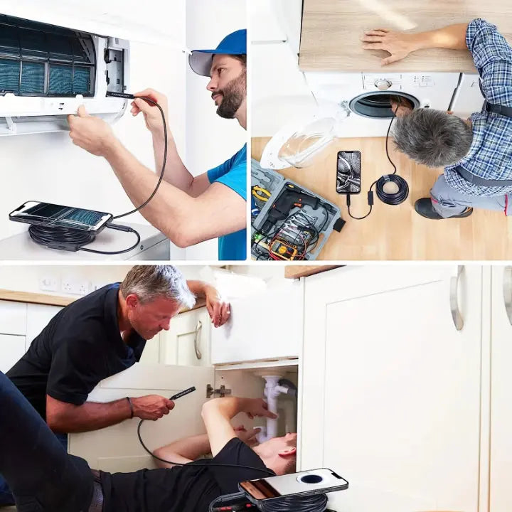 Endoskop Kamera | Plug-and-Play | 5 m Flexkabel | HD-Sicht