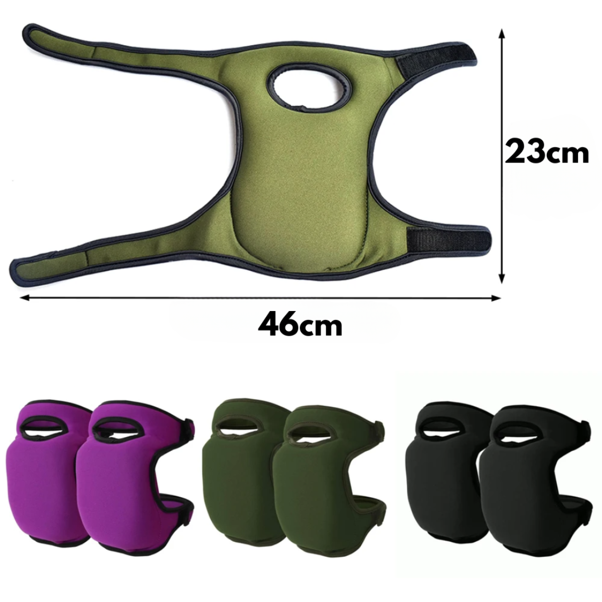 Ergonomické chrániče kolen na zahradní práce | Polstrování rozkládající tlak | Lze prát | Flexknee