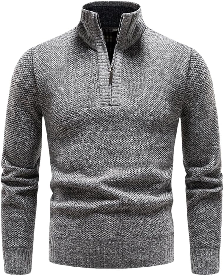 Erik™ - Lässiger Thermopullover mit halbem Reißverschluss