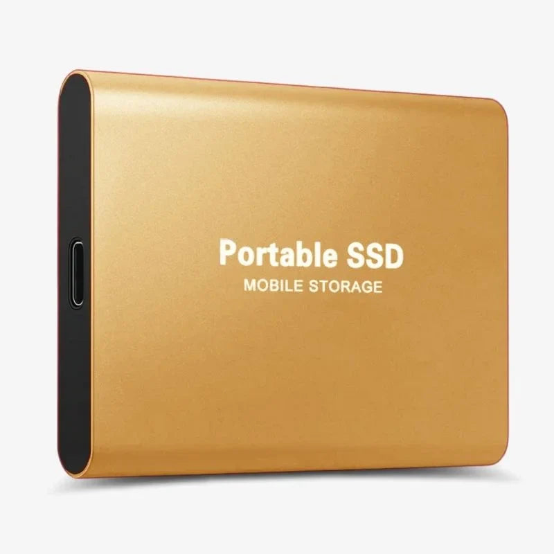Externe SSD 128 GB | 20 MB/s Übertragung | Aluminium Stoßfest Wasserfest | Driveon