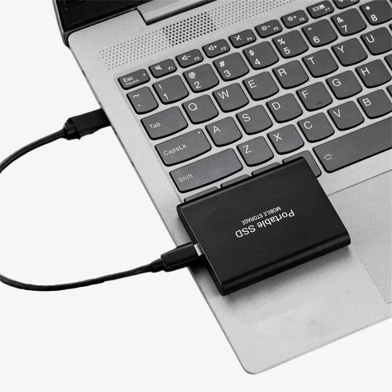 Externe SSD 128 GB | 20 MB/s Übertragung | Aluminium Stoßfest Wasserfest | Driveon