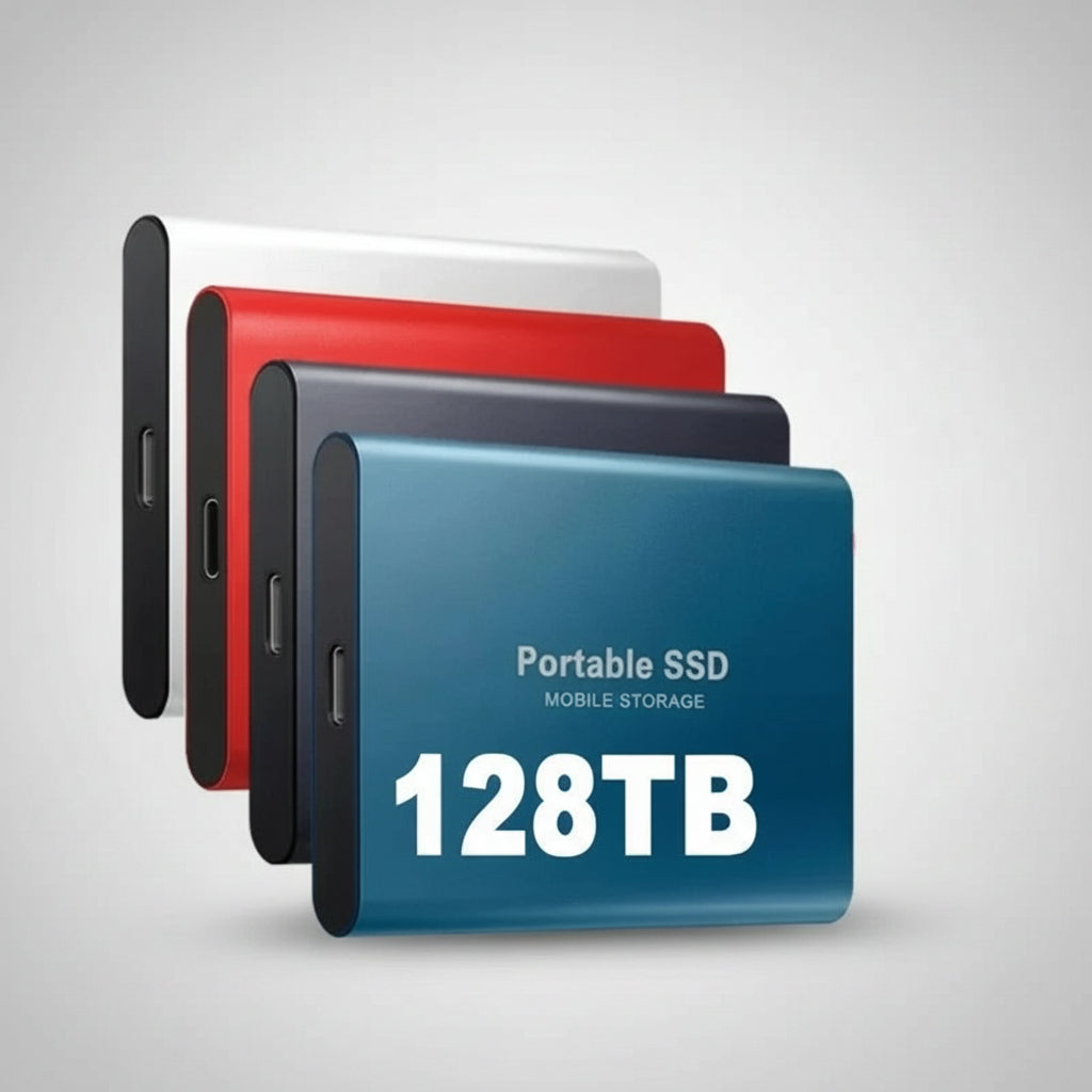Externe SSD-Festplatte USB-C Kompakt Aluminiumgehäuse mit 540 MB/s