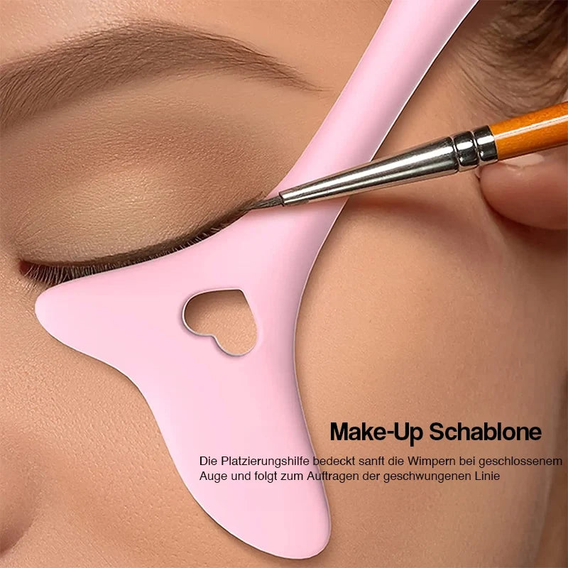 Eyeliner Schablone Damen Silikon wiederverwendbar mit Federstruktur