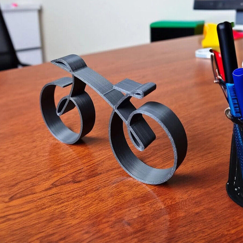 Fahrrad-Skulptur | Minimalistische Metall Deko | Matte Drahtoptik | NordCycle