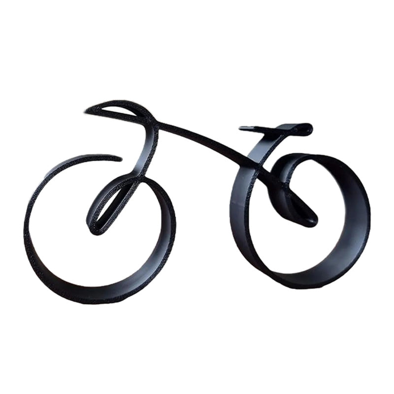 Fahrrad-Skulptur | Minimalistische Metall Deko | Matte Drahtoptik | NordCycle