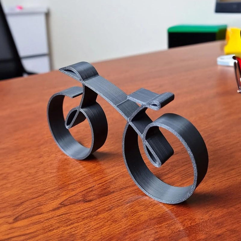 Fahrrad-Skulptur | Minimalistische Metall Deko | Matte Drahtoptik | NordCycle