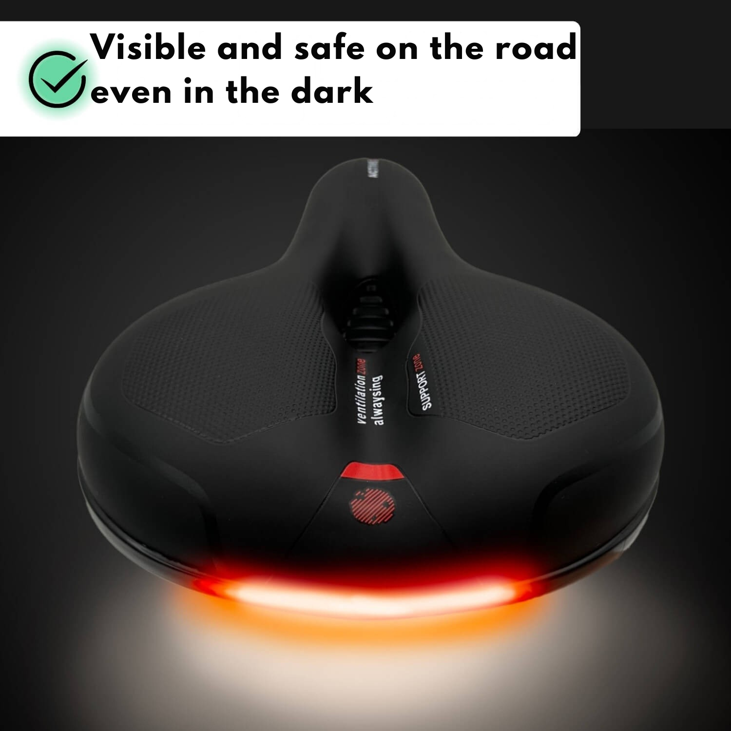 Fahrradsattel | Ergonomischer Komfort | Stoßdämpfend | RideRelief