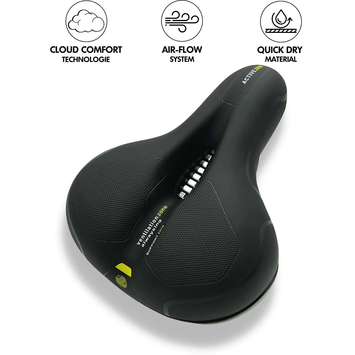 Fahrradsattel | Ergonomischer Komfort | Stoßdämpfend | RideRelief
