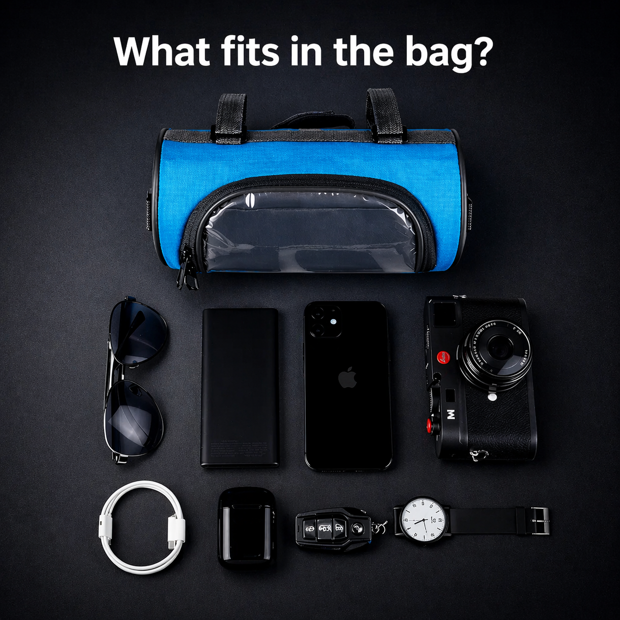 Fahrradtasche | Touchscreen-kompatibel | Universelles Klettverschlusssystem | Ridepocket