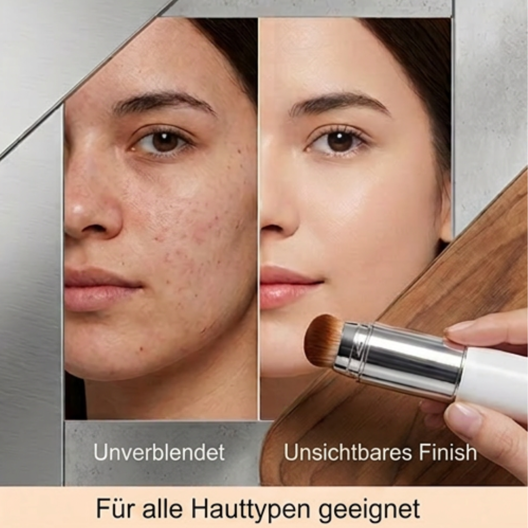 Farbanpassende Foundation leicht langanhaltend mit integriertem Pinsel