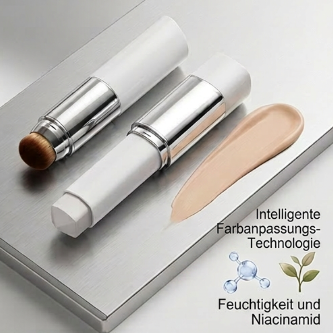 Farbanpassende Foundation leicht langanhaltend mit integriertem Pinsel