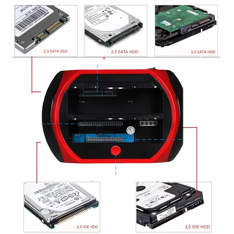 Festplatte | Multifunktionale Festplatten-Dockingstation | Universeller IDE- und SATA-Hub | TotalRecovery Dock