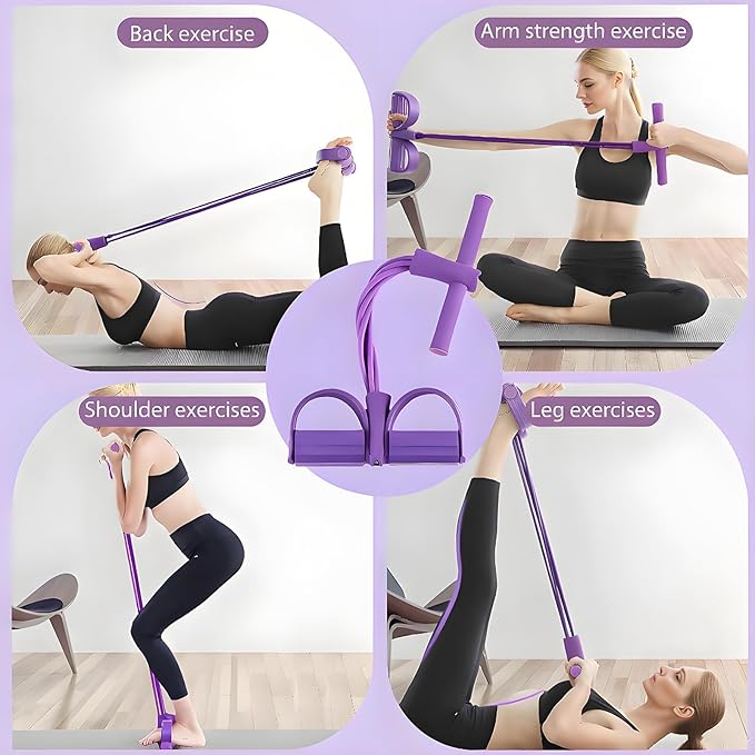 Fitness-Widerstandsband | Weiche Griffe und Fußschlaufen | Kompakt | CoreFlex