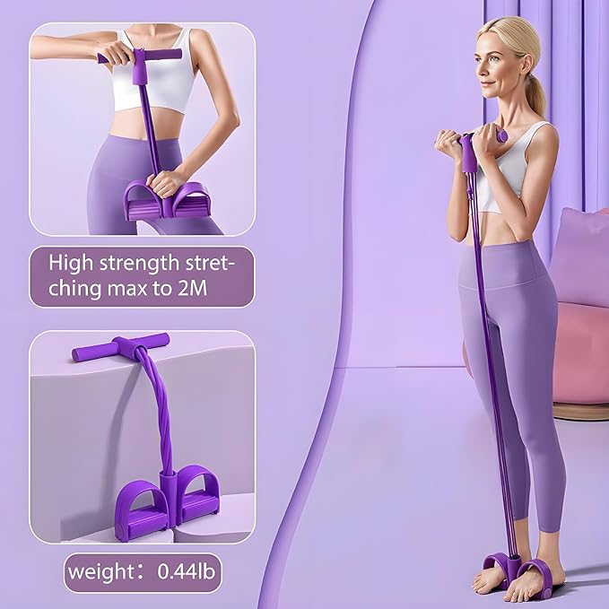 Fitness-Widerstandsband | Weiche Griffe und Fußschlaufen | Kompakt | CoreFlex