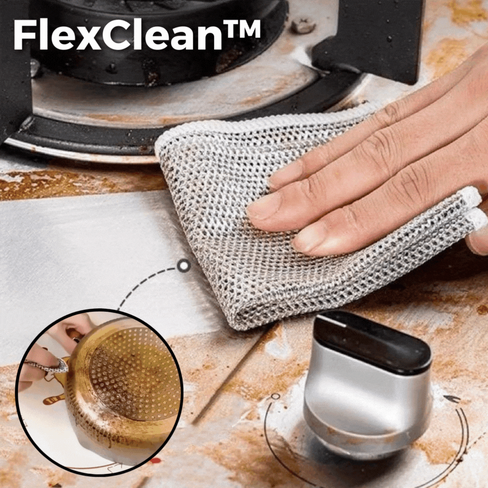FlexClean™ | Mehrzweck-Drahttücher für hartnäckige Flecken [2+2 Gratis]