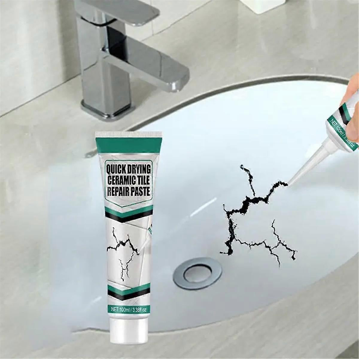 Fliesen | Schnell trocknende Reparaturpaste | Wasserfest | CeramiCare
