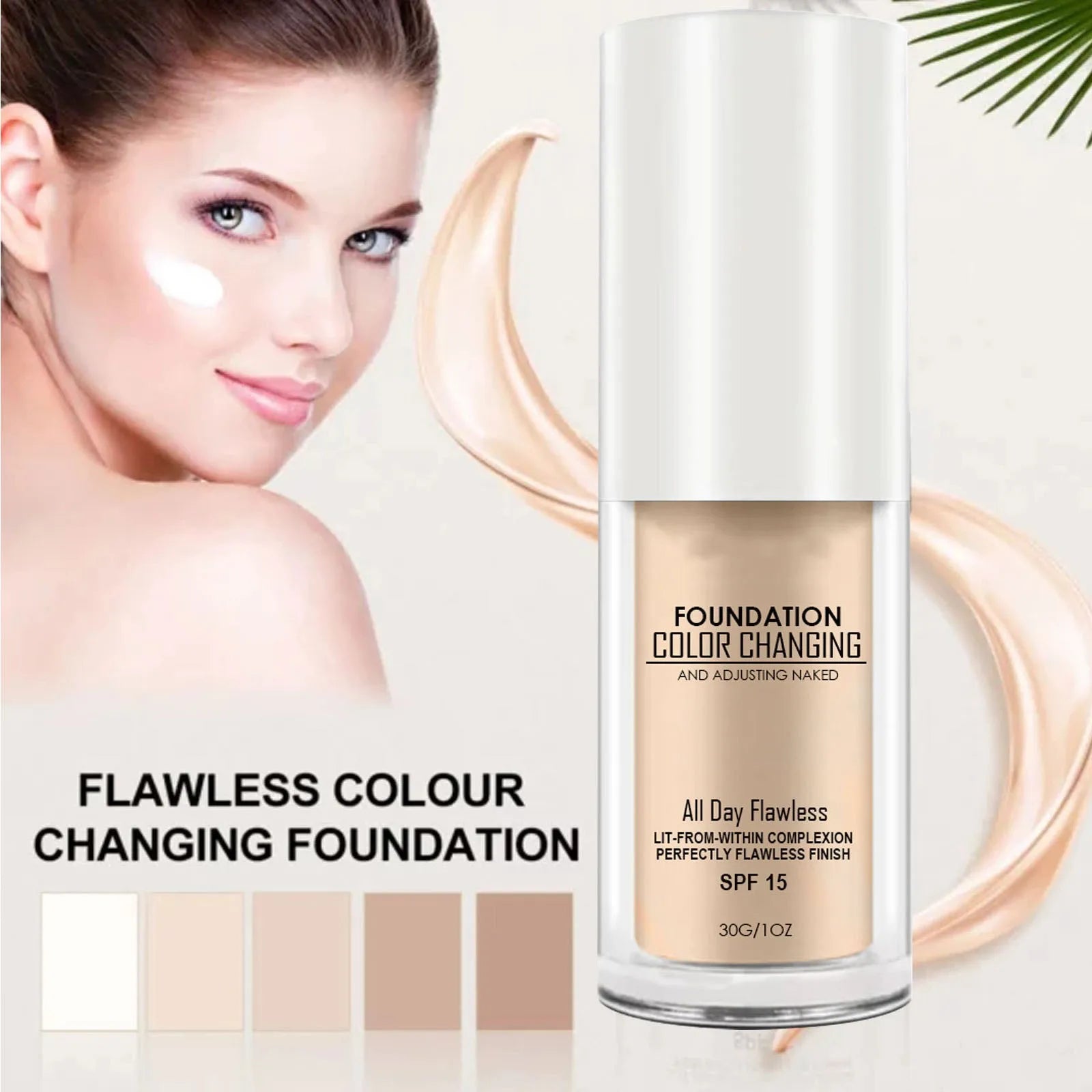 Foundation for alle hudtyper | Fargetilpasning og full dekning | Lett formel | ToneFuse
