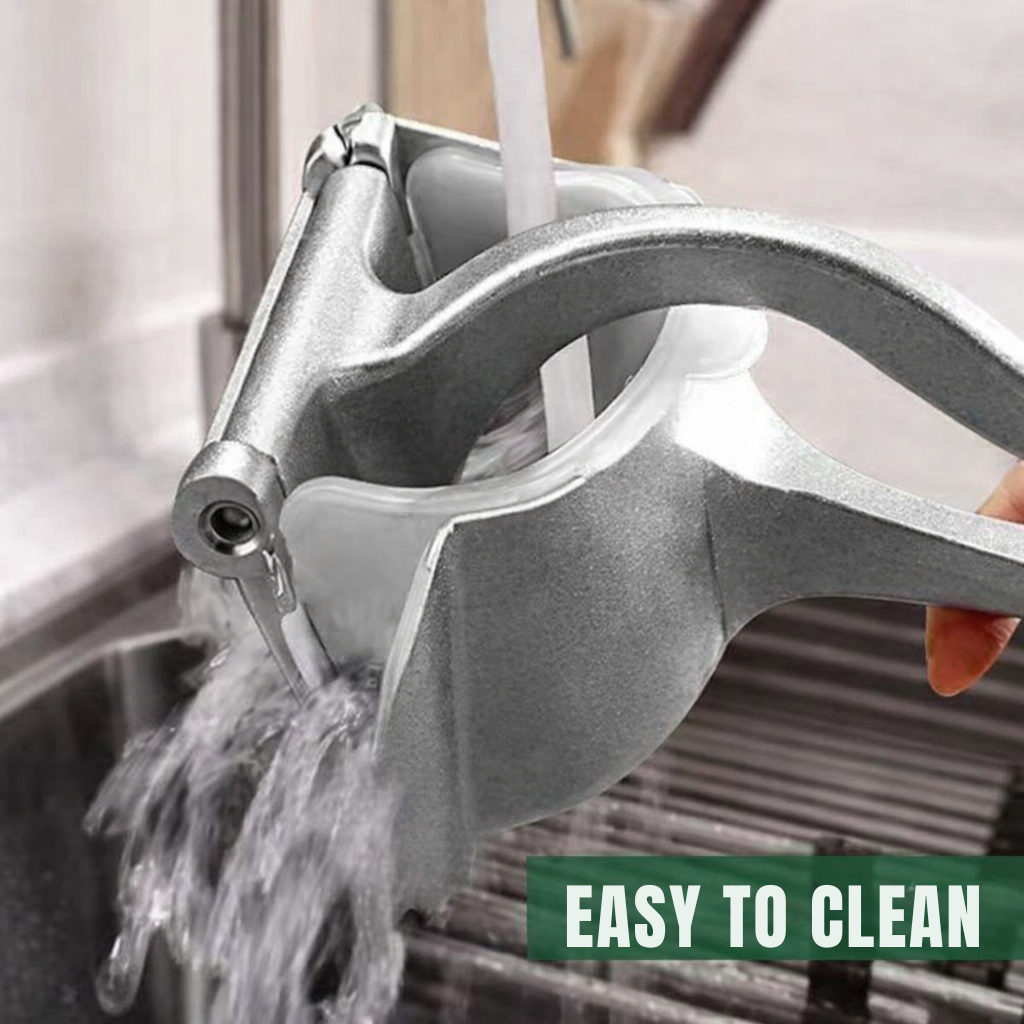 Fruchtpresse Manuell | Edelstahl Zitrus Entsafter | Rutschfester Hebelgriff | PureSqueeze