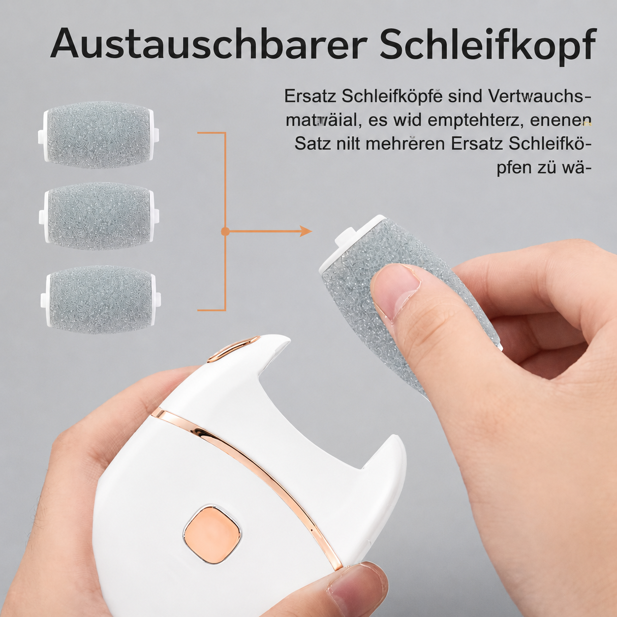 Fußschleifer Damen | Elektrischer Hornhautentferner | Glatte Füße & Sichtbar Gepflegtes Hautbild | Calluséa