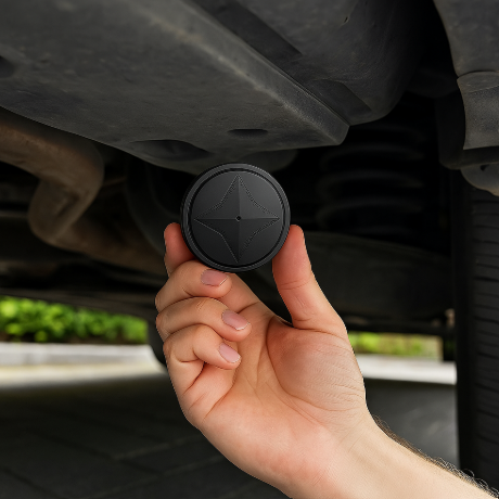 GPS Tracker magnetisch kompakt | Echtzeit-Ortung GPS + GSM | 20 Tage Akku | Trackveil