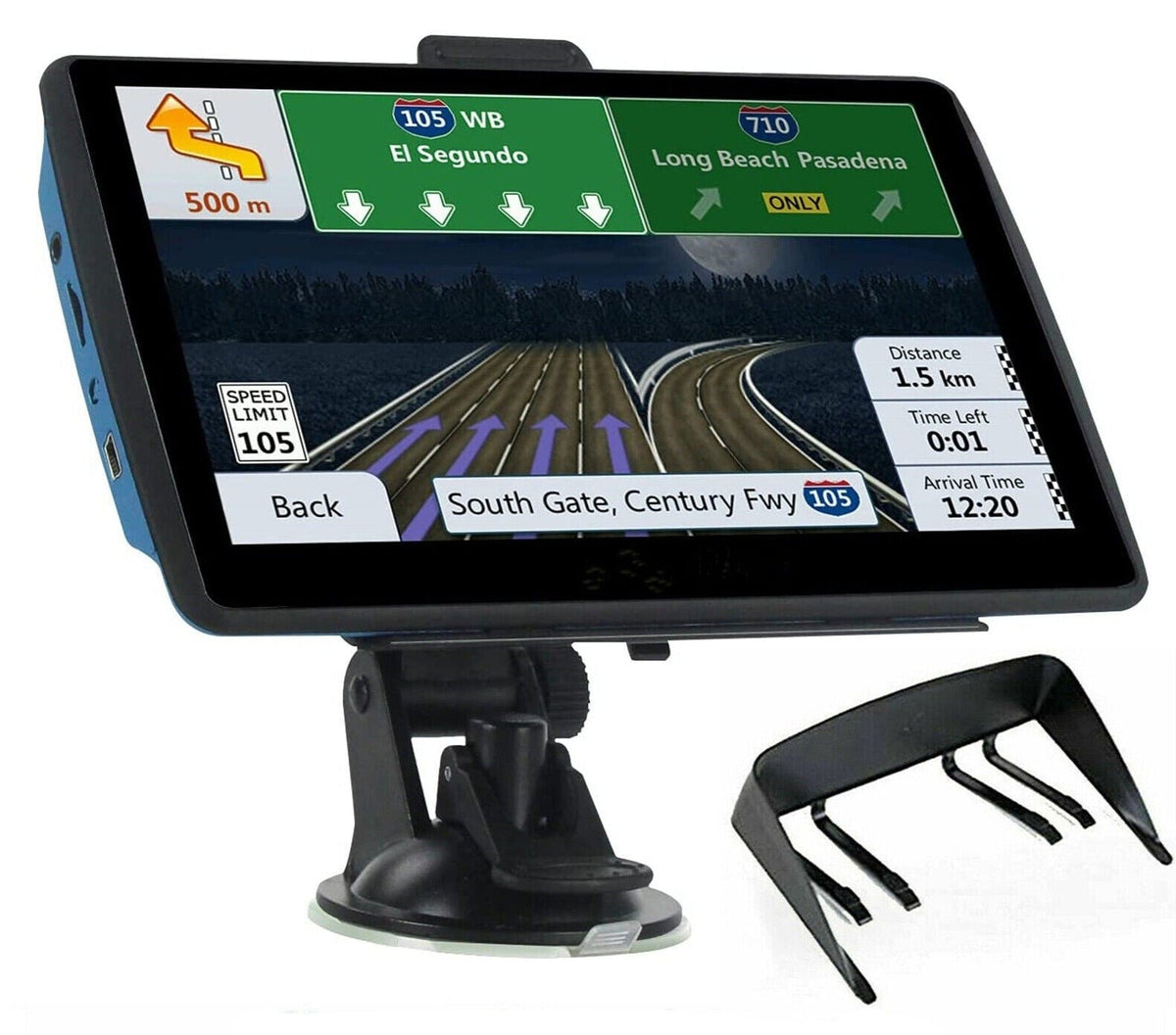 GPS-Navigationssystem 7 Zoll Touchscreen | Europakarten, Saugnapfhalterung inklusive | Für Auto und Lkw geeignet 1