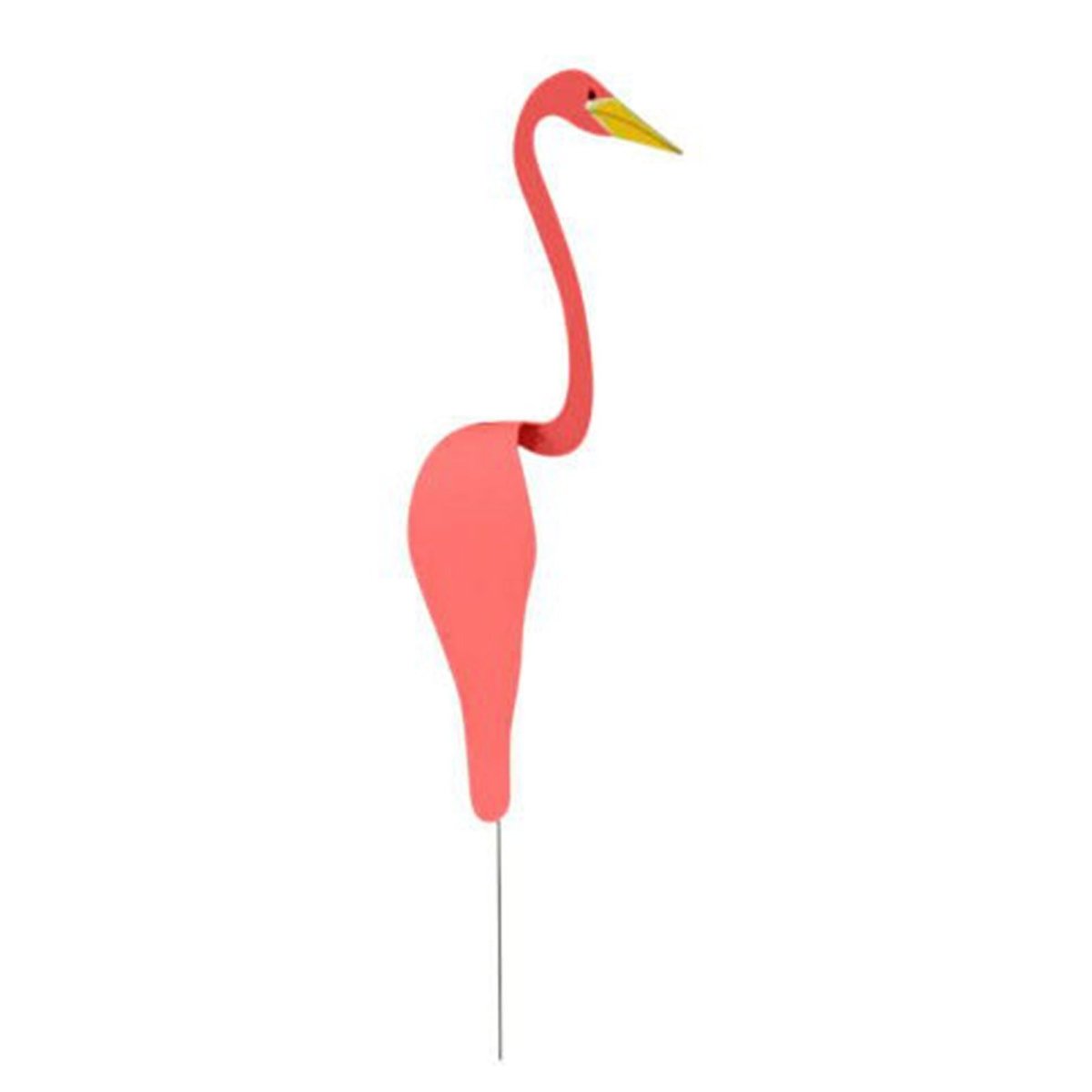 Decoración de jardín Flamingolo de aluminio | Indicador de viento y decoración | Hecho a mano | PinkDrift